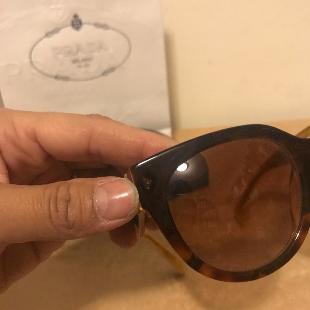 % Authentic Brown Prada Sunglasses - image 7